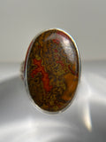 Seam Agate Ring Size 7
