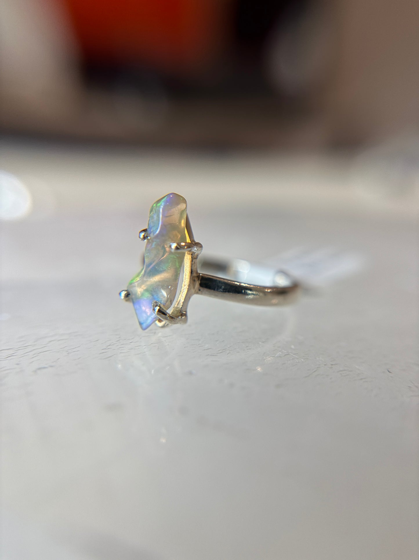Opal Ring Size 7 Sterling Silver
