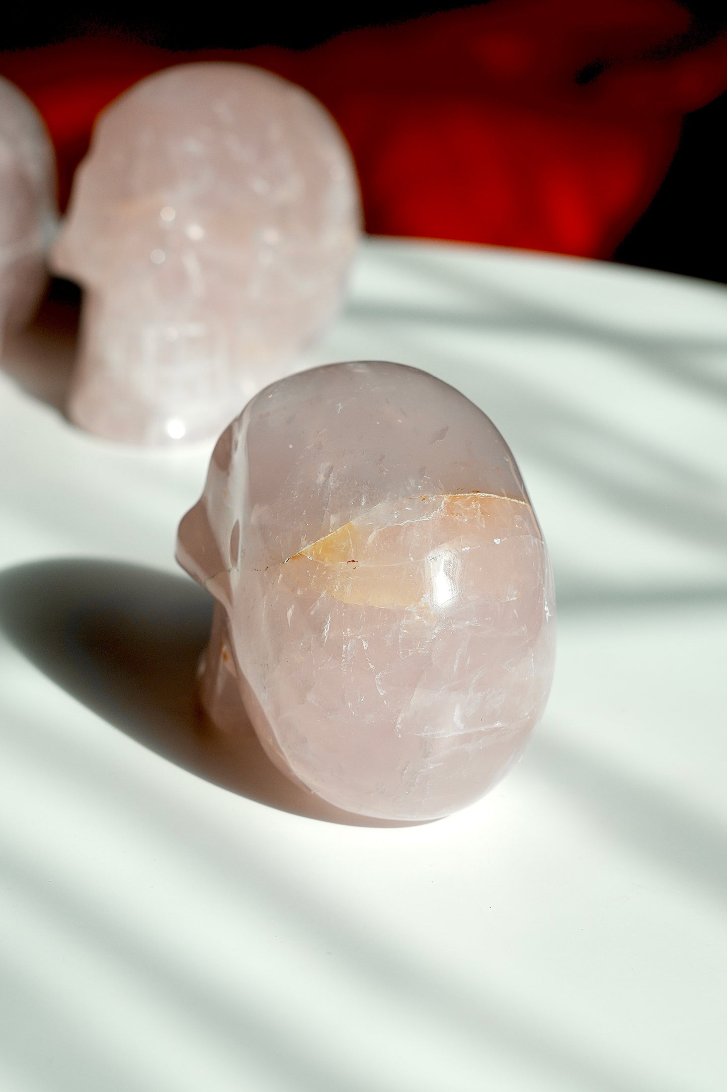 Rose Quartz Skull