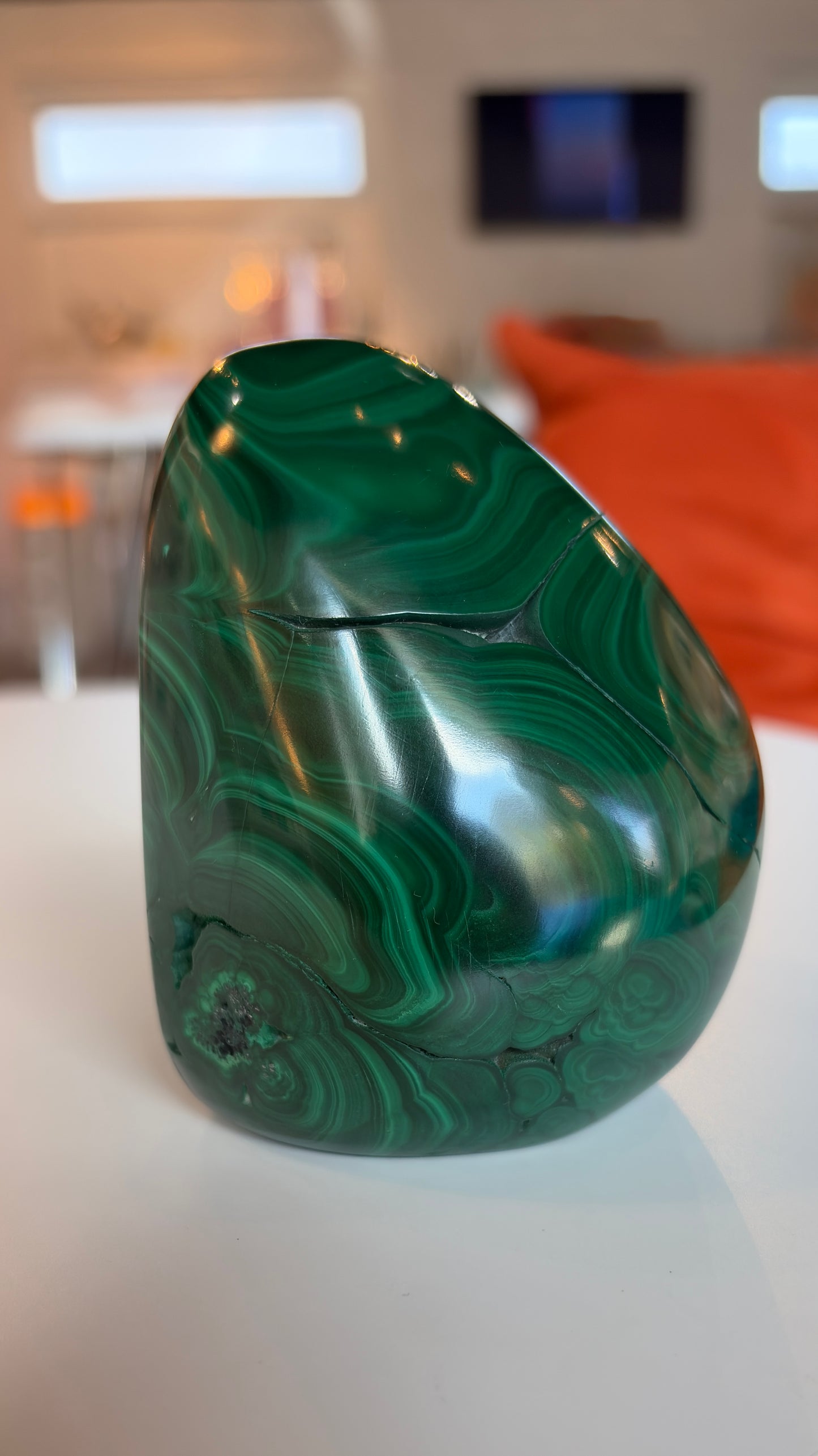 High Grade Polished Malachite Freeform