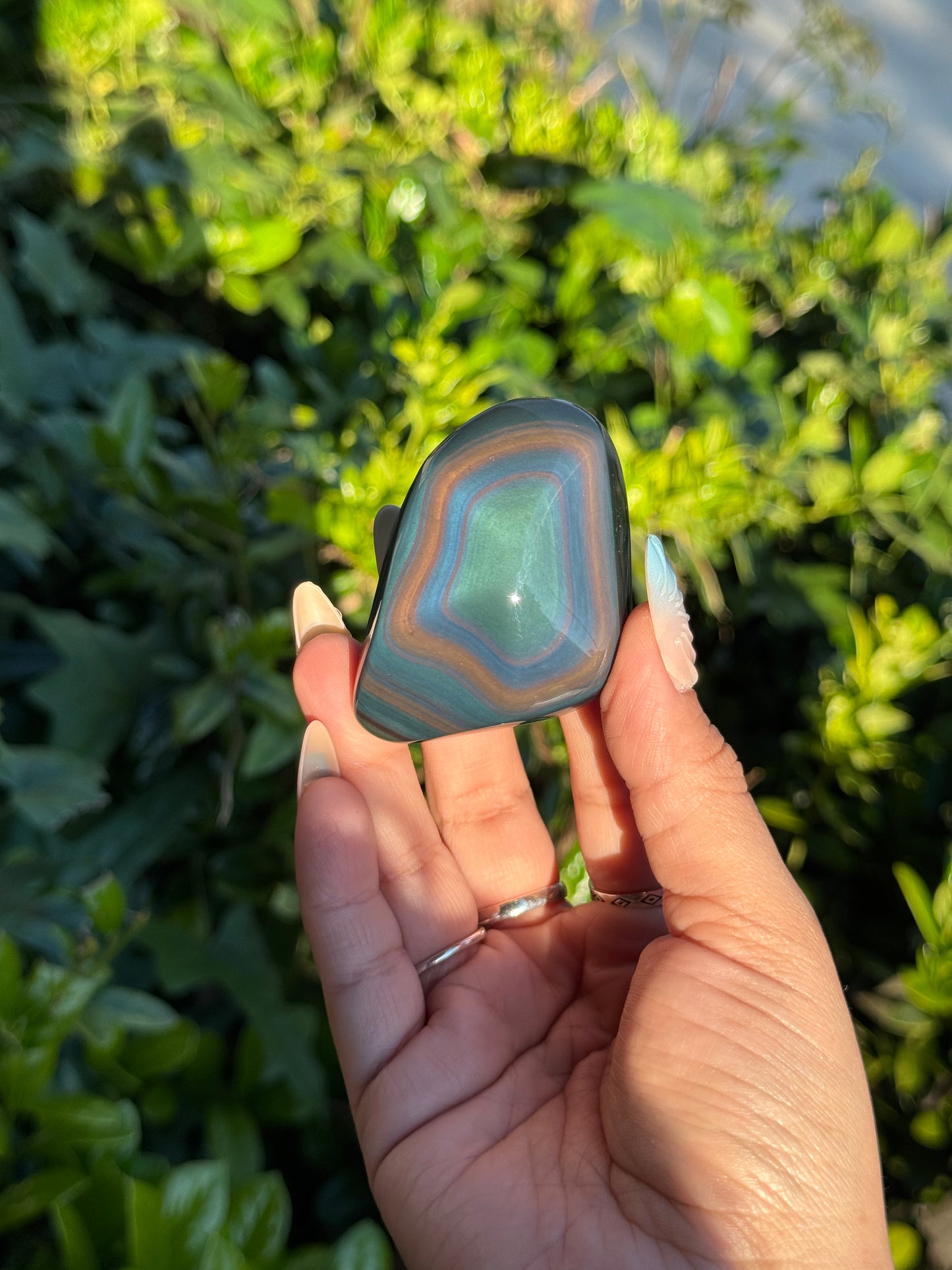 High Grade Rainbow Obsidian Polished Freeform | 📍 Mexico RO-3