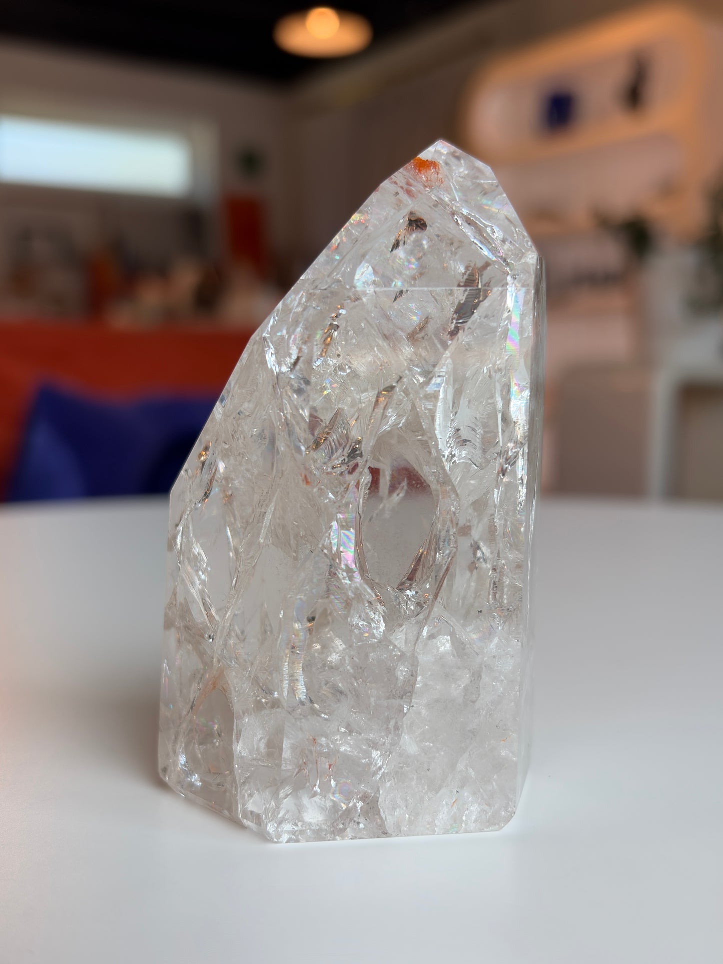 Brazilian Crackle Quartz Tower CQ01