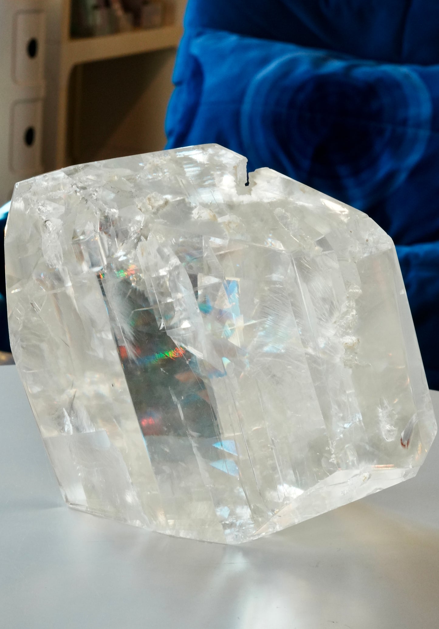 Large Rare Extra Grade Optical Calcite Freeform / Iceland Spar