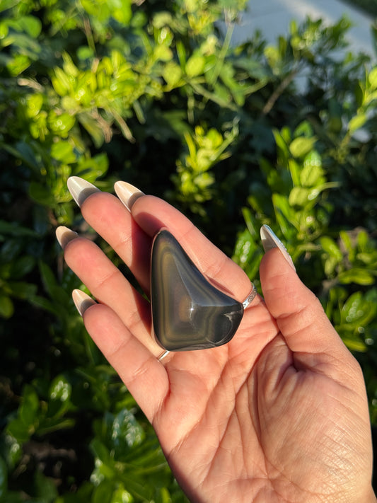 High Grade Rainbow Obsidian Polished Freeform | 📍Mexico RO-8