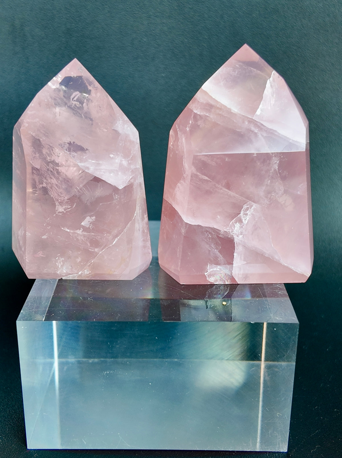 Mini Rose Quartz Tower- MRT5