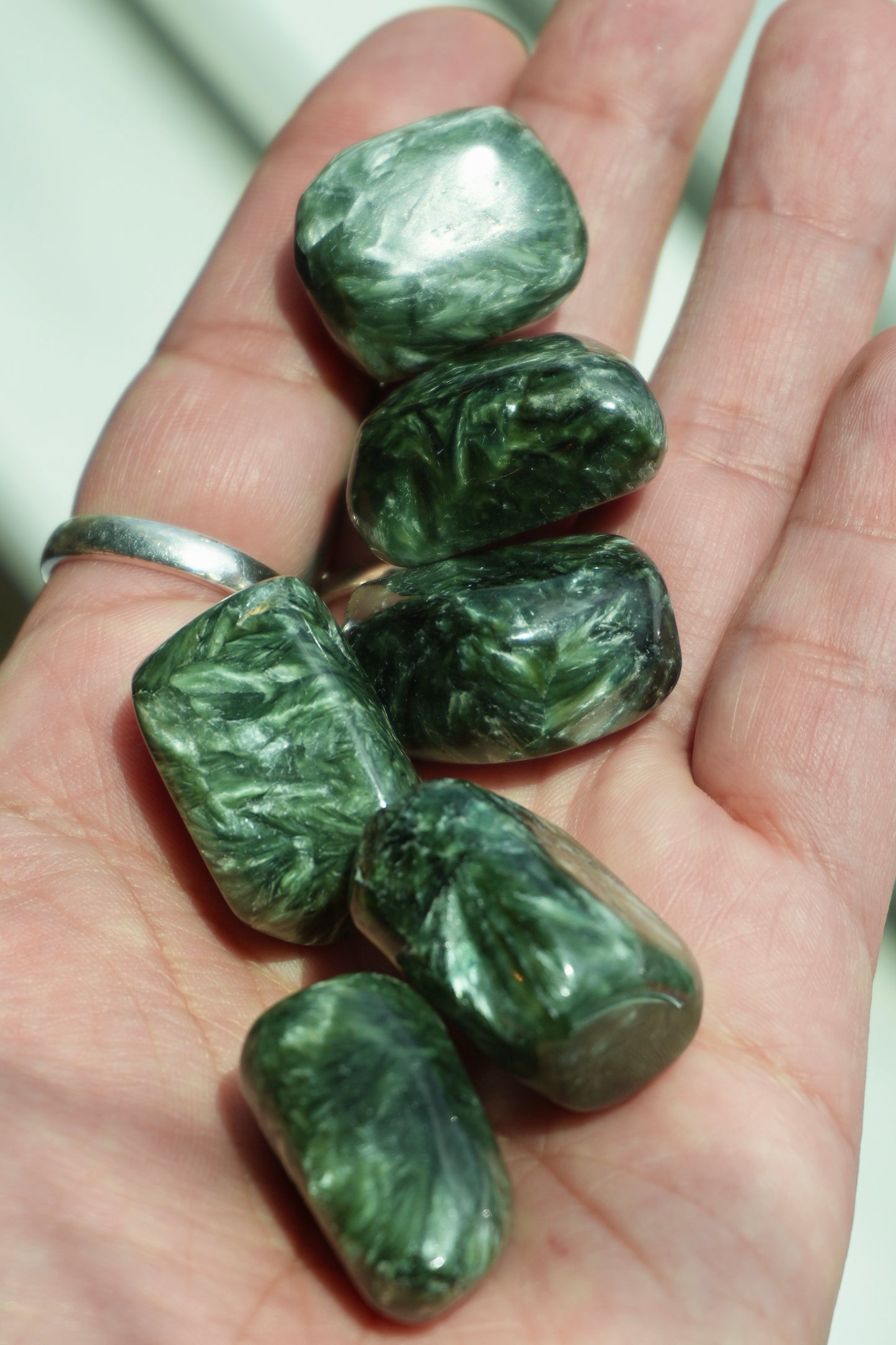 High Grade Seraphinite Tumbled