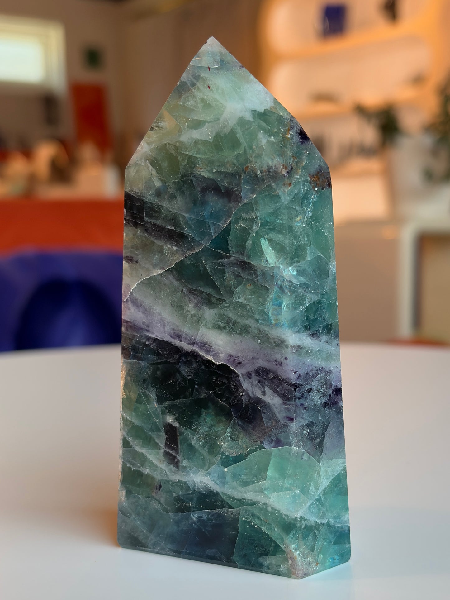 Rainbow Fluorite Tower RF09