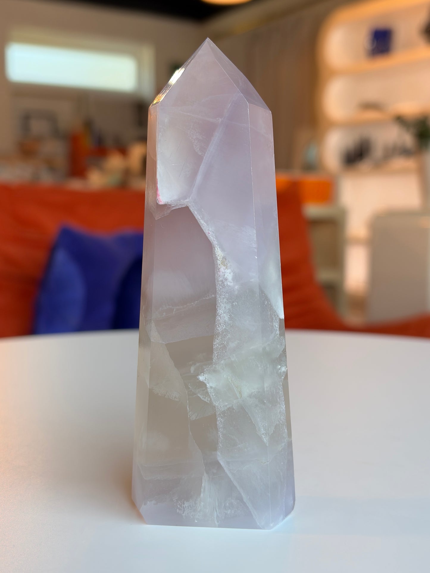 Lavender Rainbow Fluorite Tower LF06