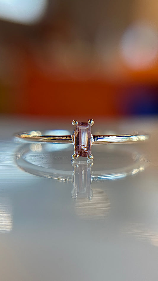 Pink Tourmaline Ring Size 7