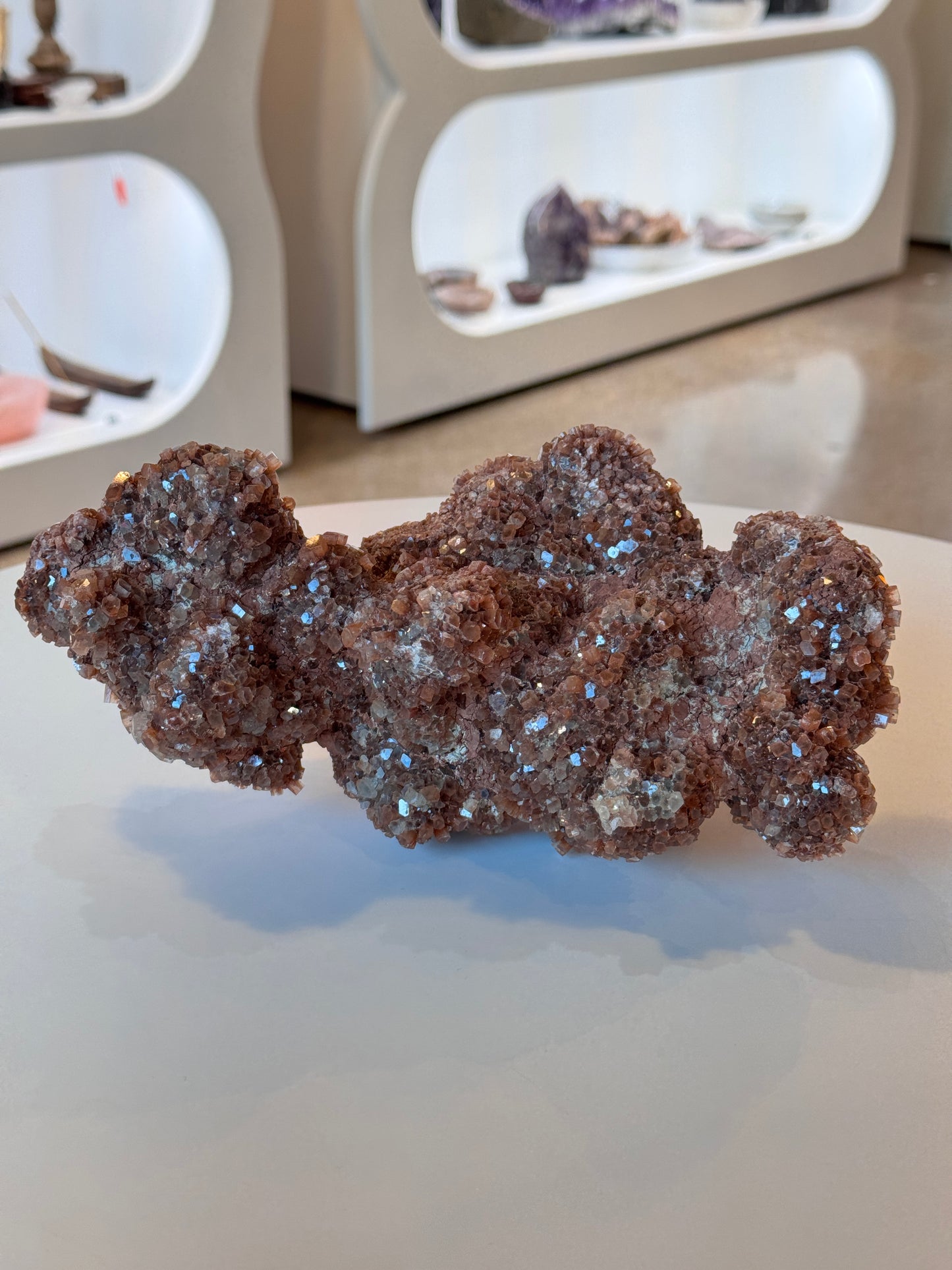 Large Red Aragonite Cluster