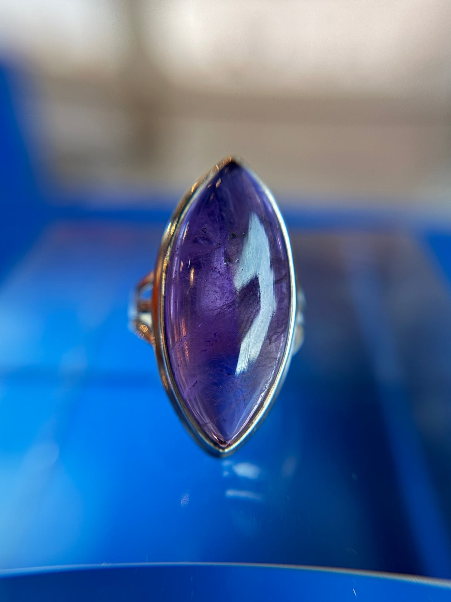 Amethyst Ring Size 7 Sterling Silver