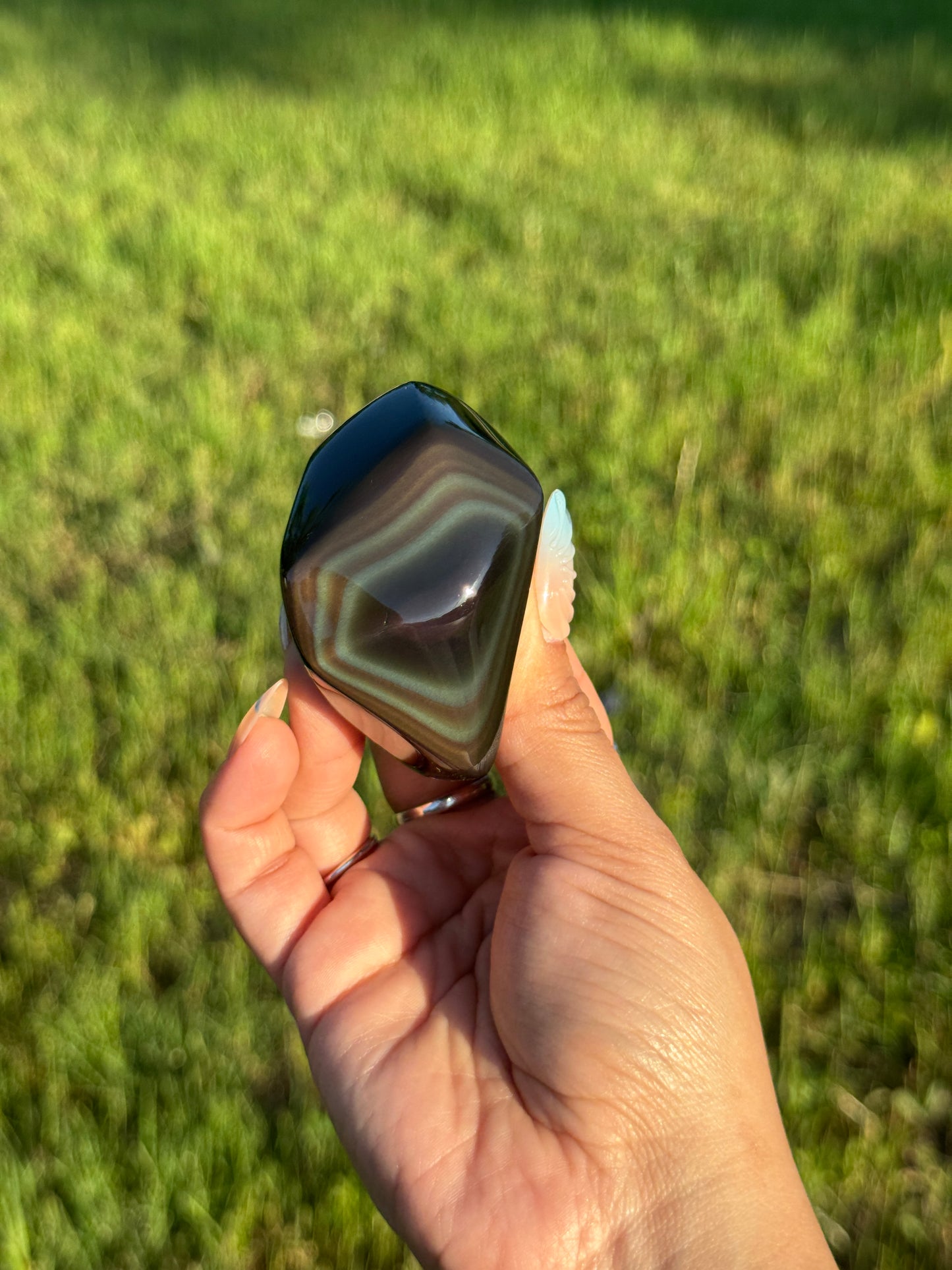 High Grade Rainbow Obsidian Freeform 📍 Mexico | RO-5
