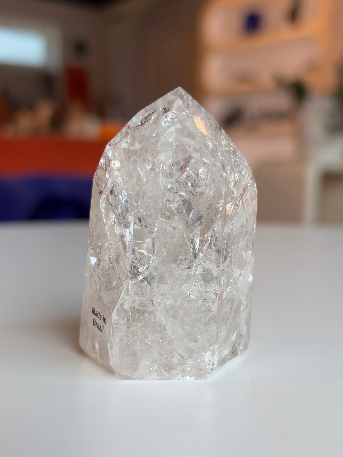 Brazilian Crackle Quartz Tower CQ09