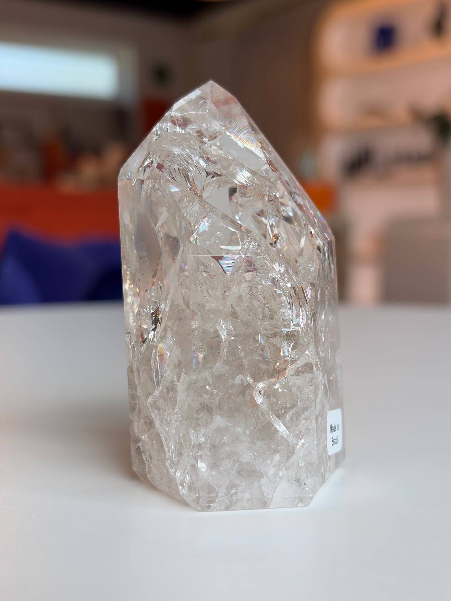 Brazilian Crackle Quartz Tower CQ03
