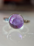 Amethyst Ring Size 8 Sterling Silver
