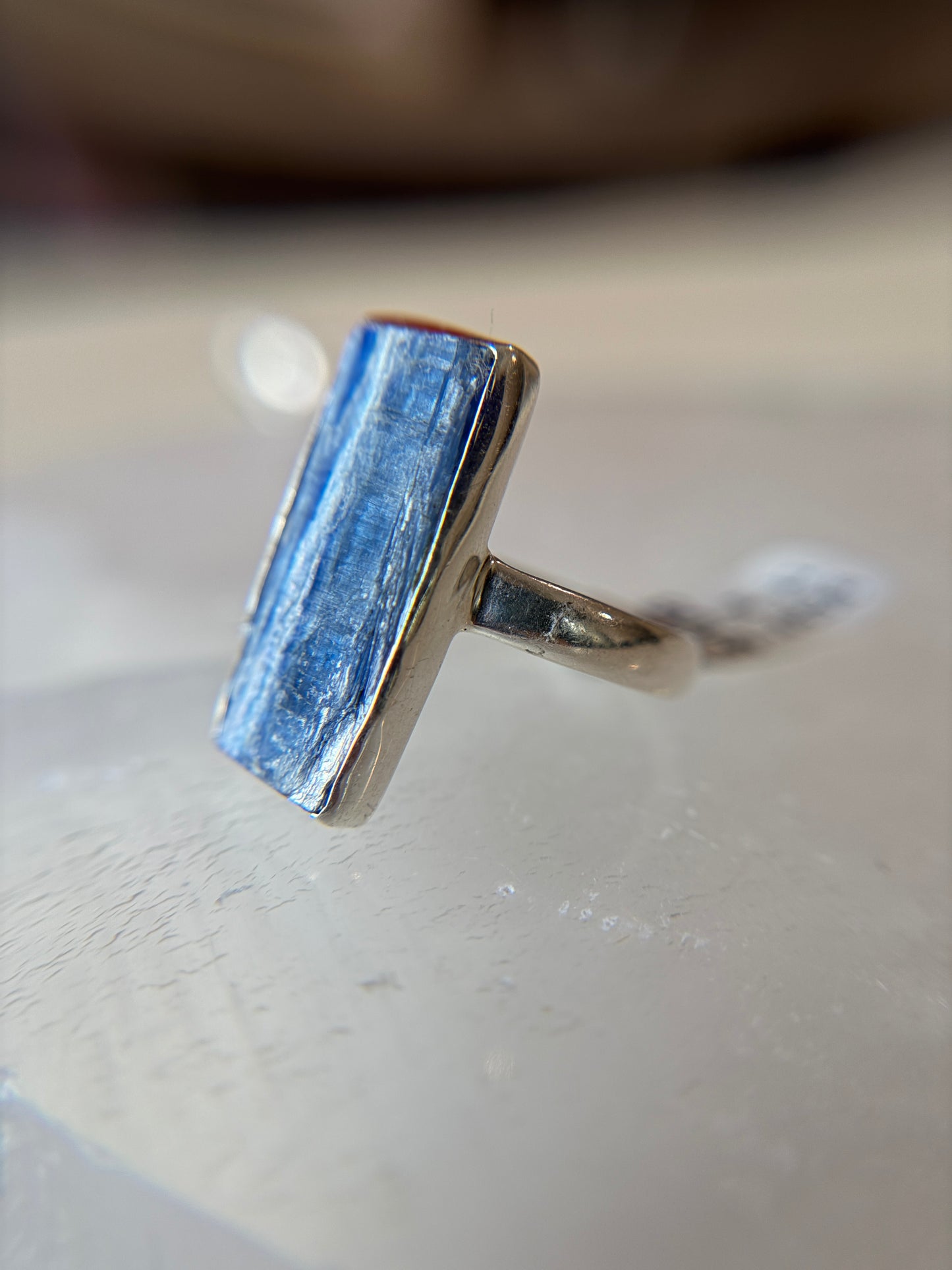 Blue Kyanite Ring Size 11 Sterling Silver