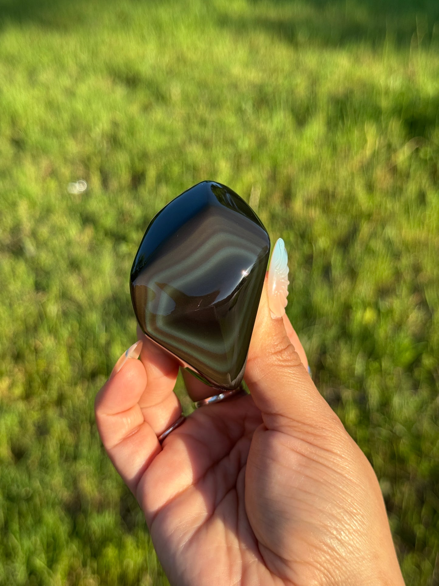 High Grade Rainbow Obsidian Freeform 📍 Mexico | RO-5