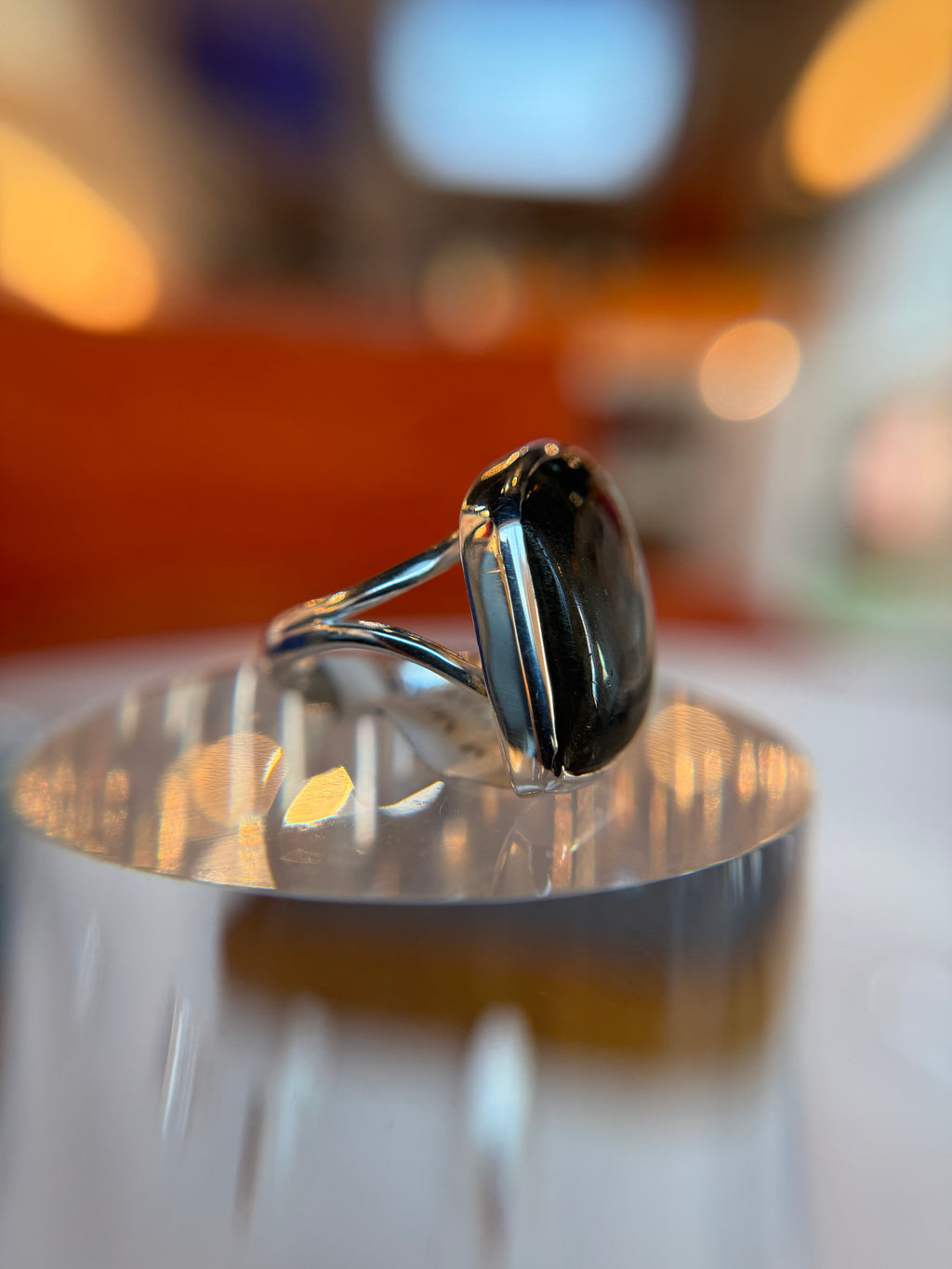 Premium Multi-flash Labradorite Ring Size 7