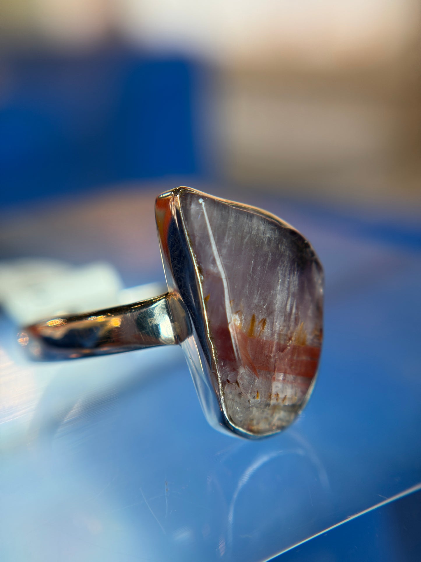 Super 7 Ring Size 11 Sterling Silver
