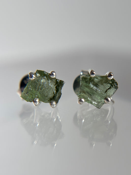 Moldavite Earrings