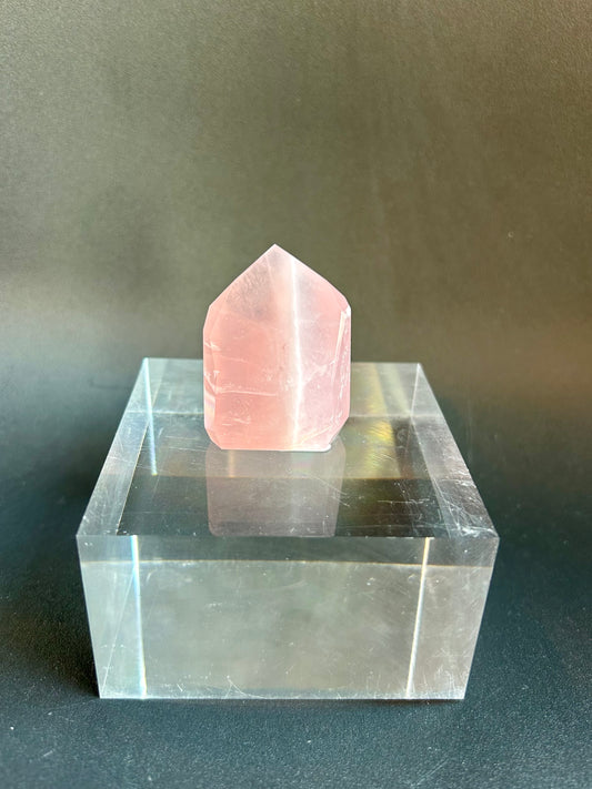 Mini Rose Quartz Tower- MRT3
