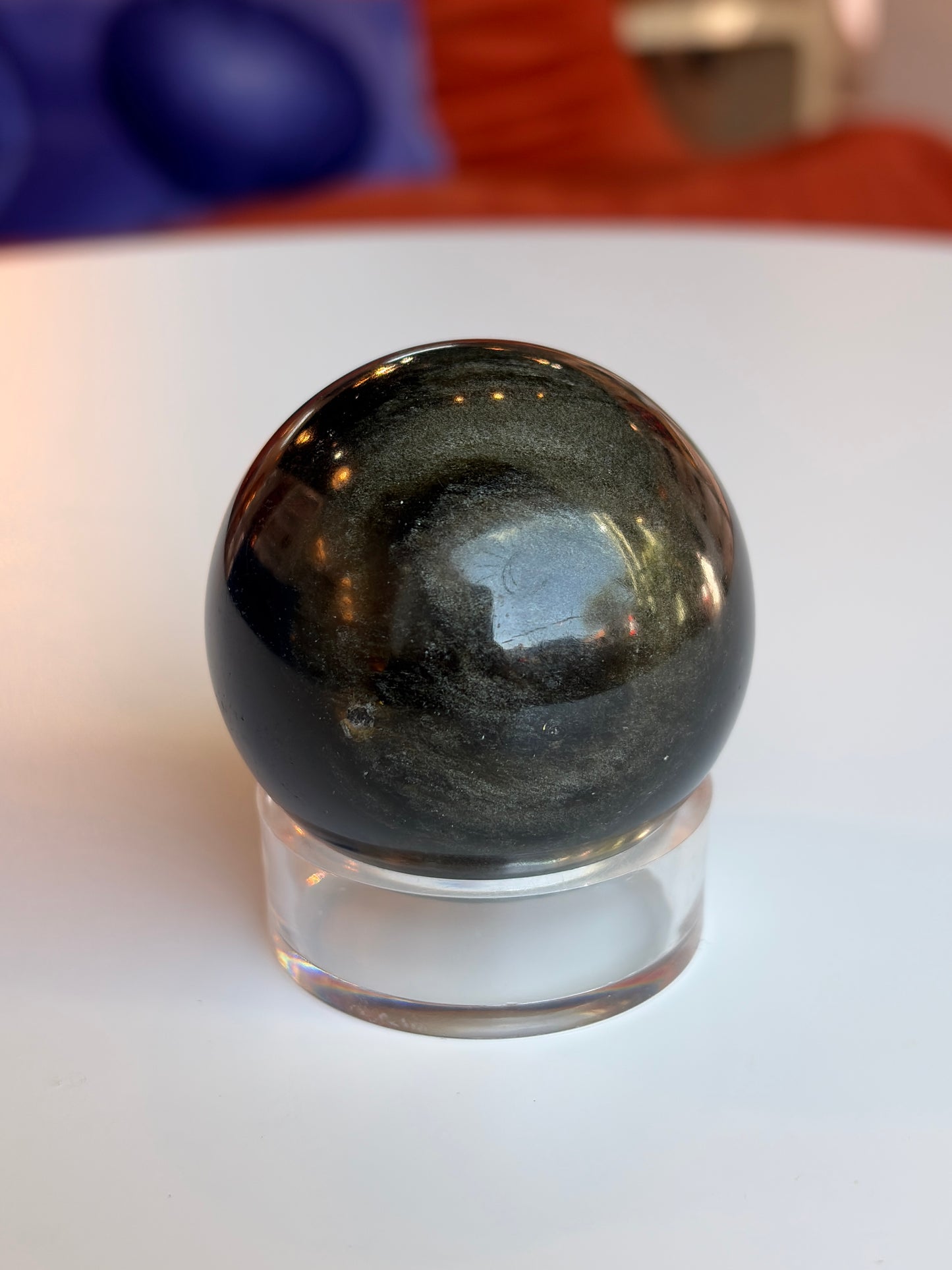 Gold Sheen Obsidian Sphere GS2