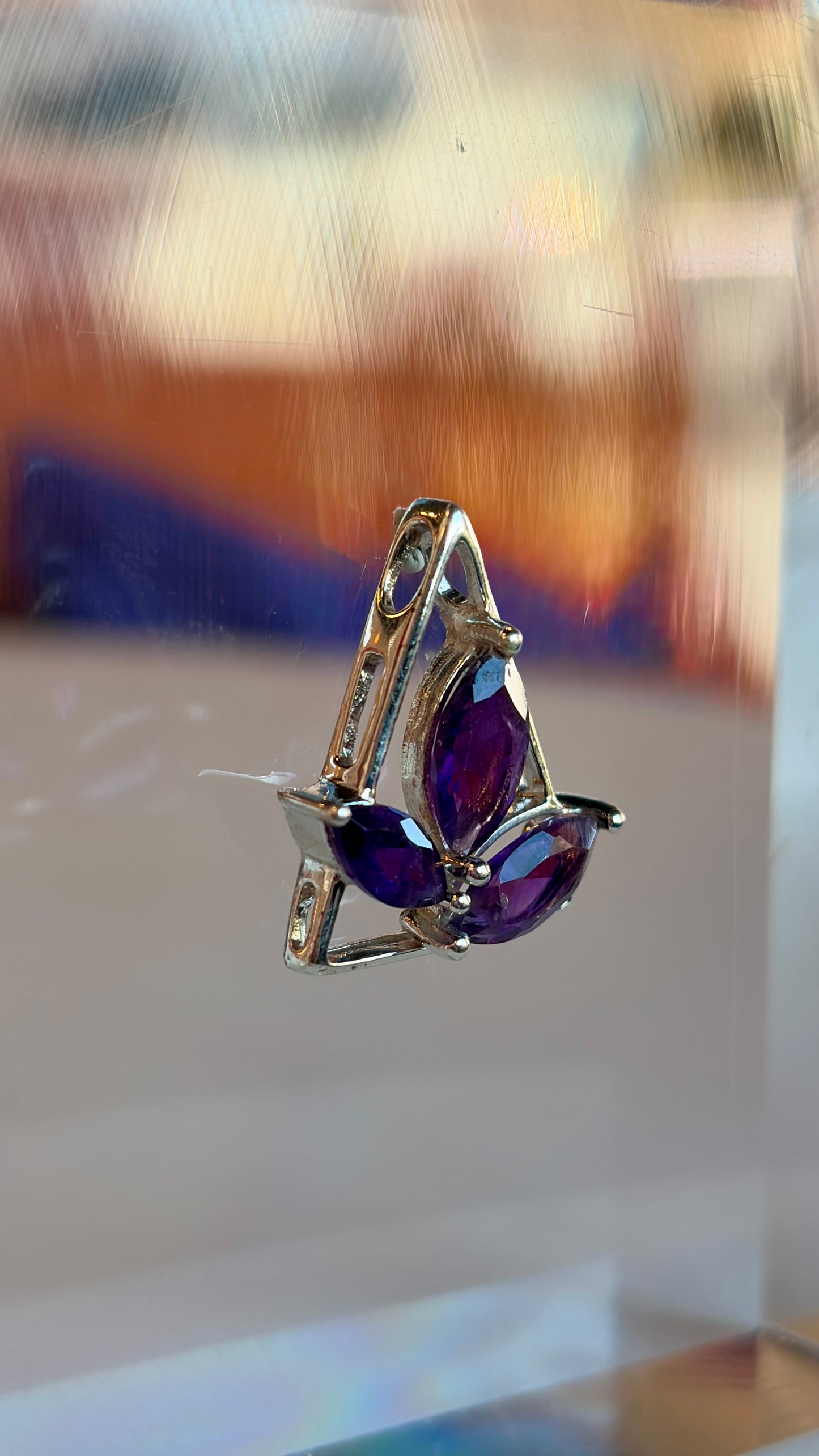 Amethyst Petals Necklace Pendant