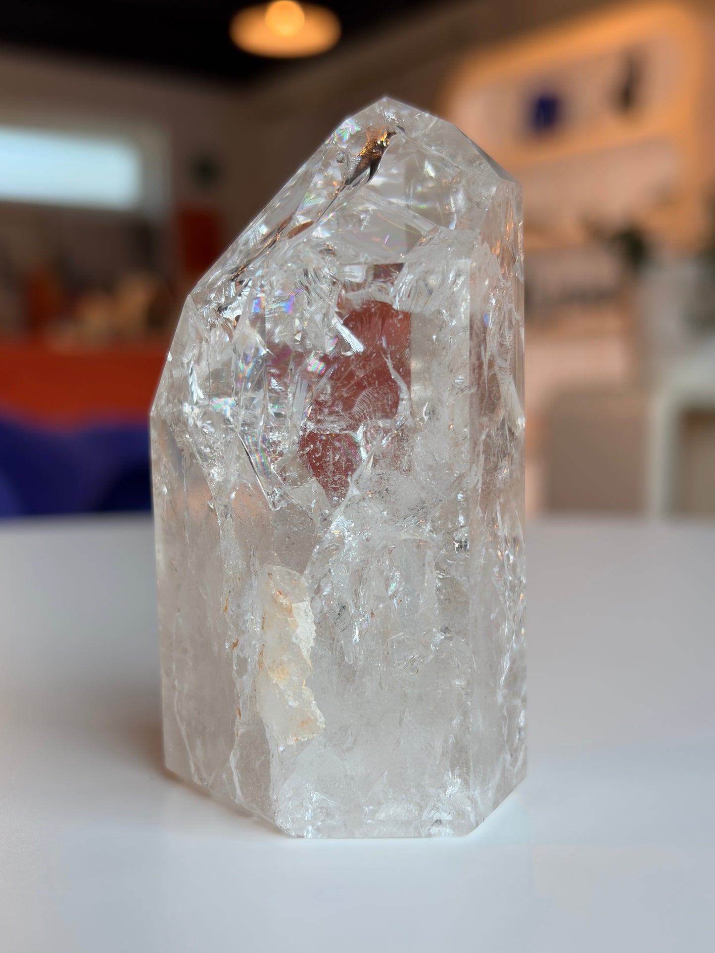 Brazilian Crackle Quartz Tower CQ06