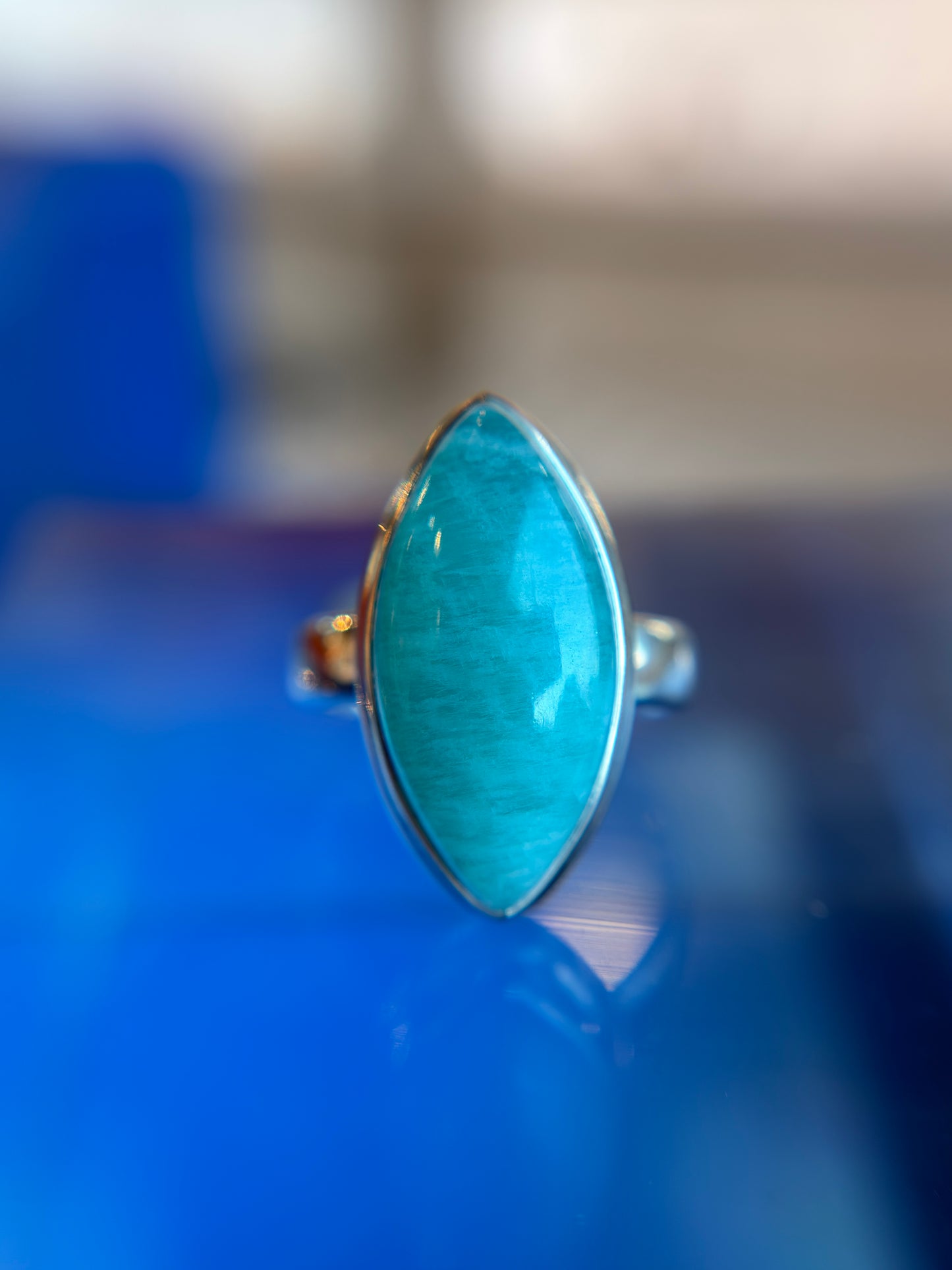 Amazonite Ring Sterling Silver