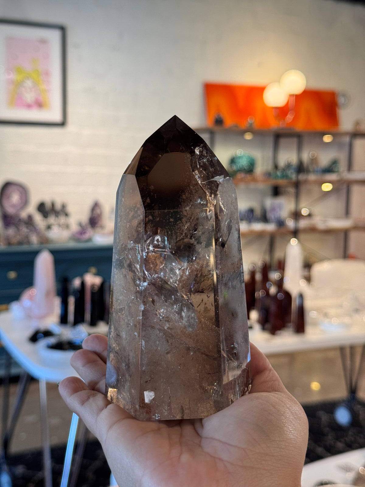 AAA Smoky Quartz Point Tower