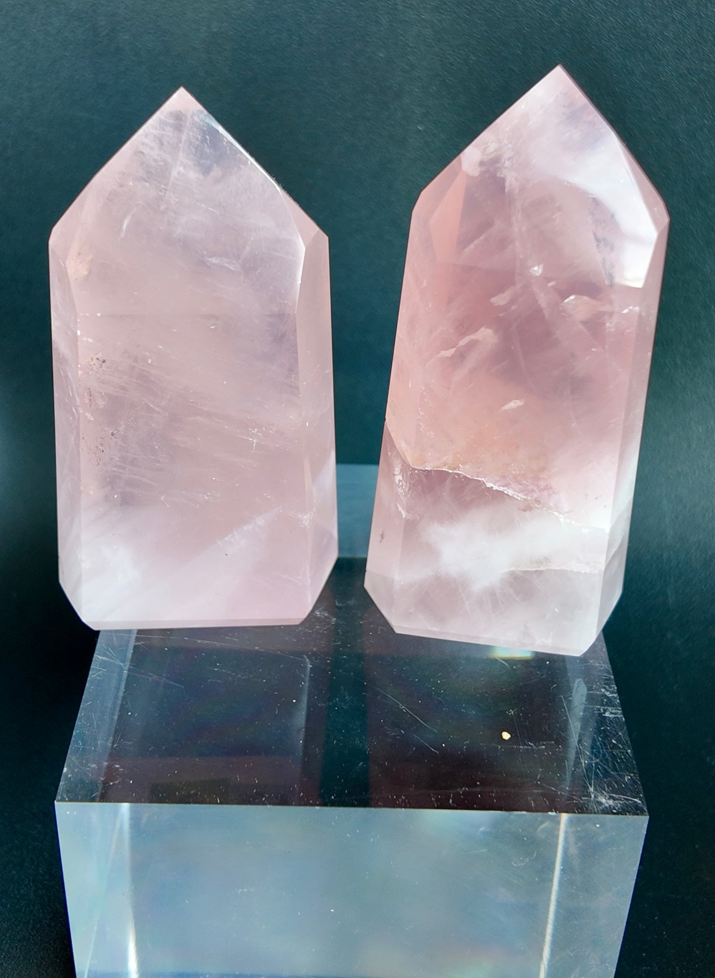 Mini Rose Quartz Tower- MRT3