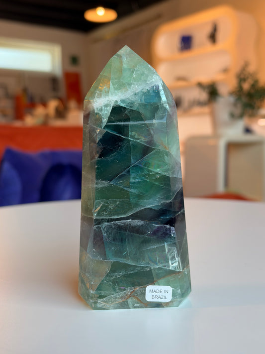 Rainbow Fluorite Tower RF08