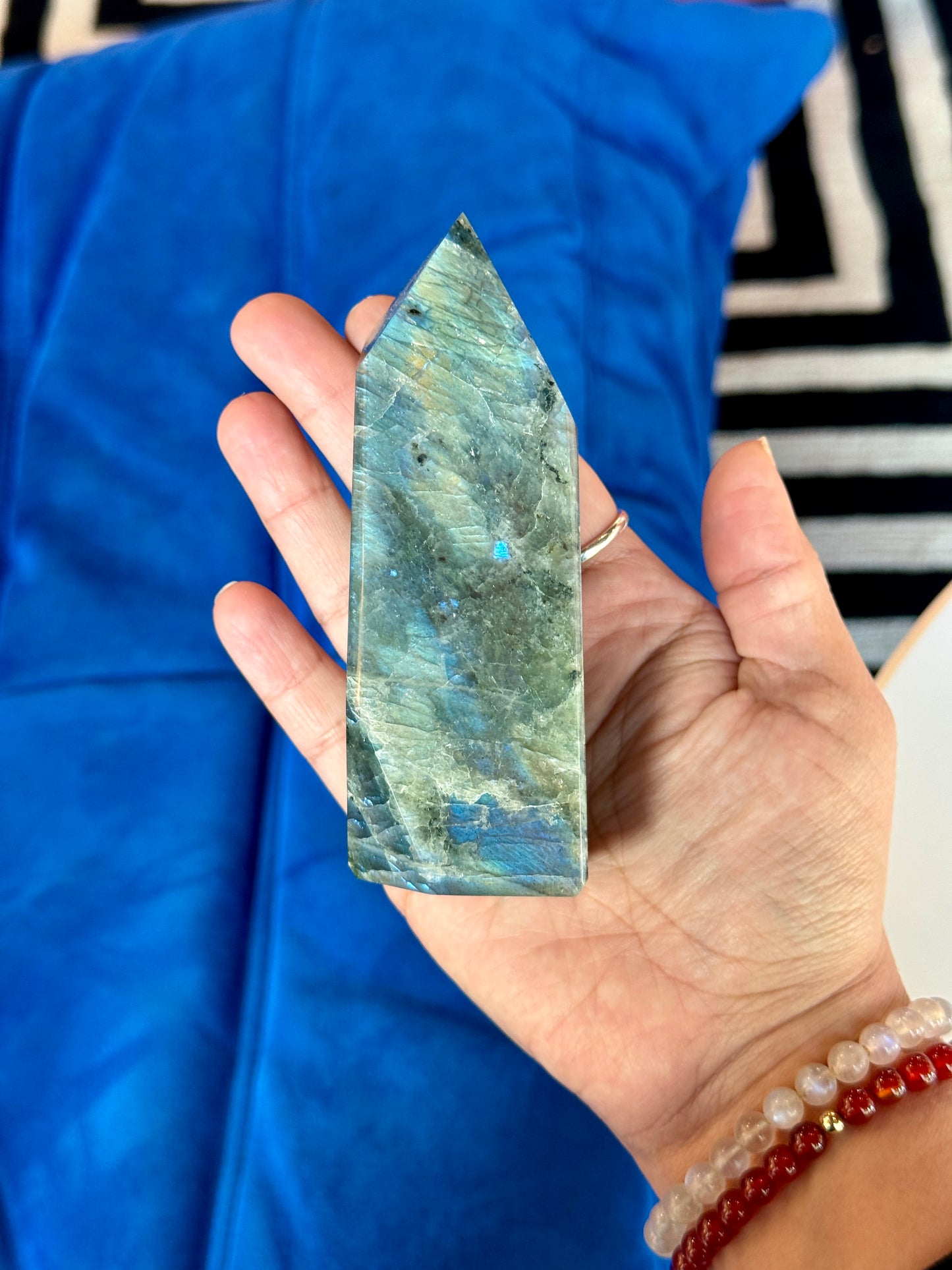 High Flash Labradorite Tower - LB13
