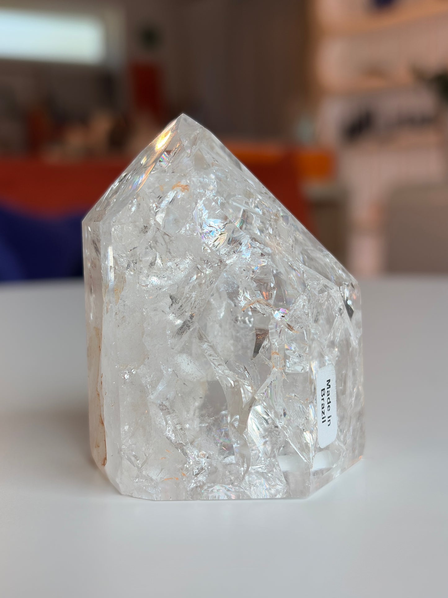 Brazilian Crackle Quartz Tower CQ02