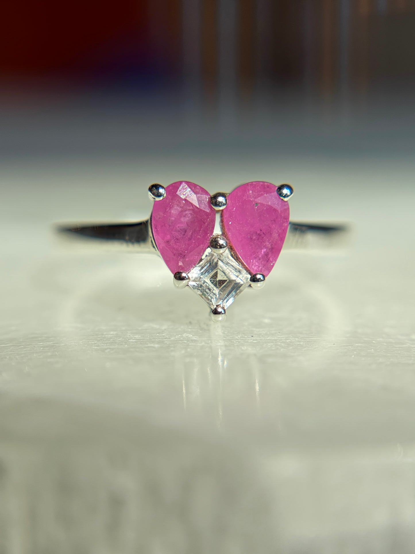 Ruby Ring Size 9 - Sterling Silver .925