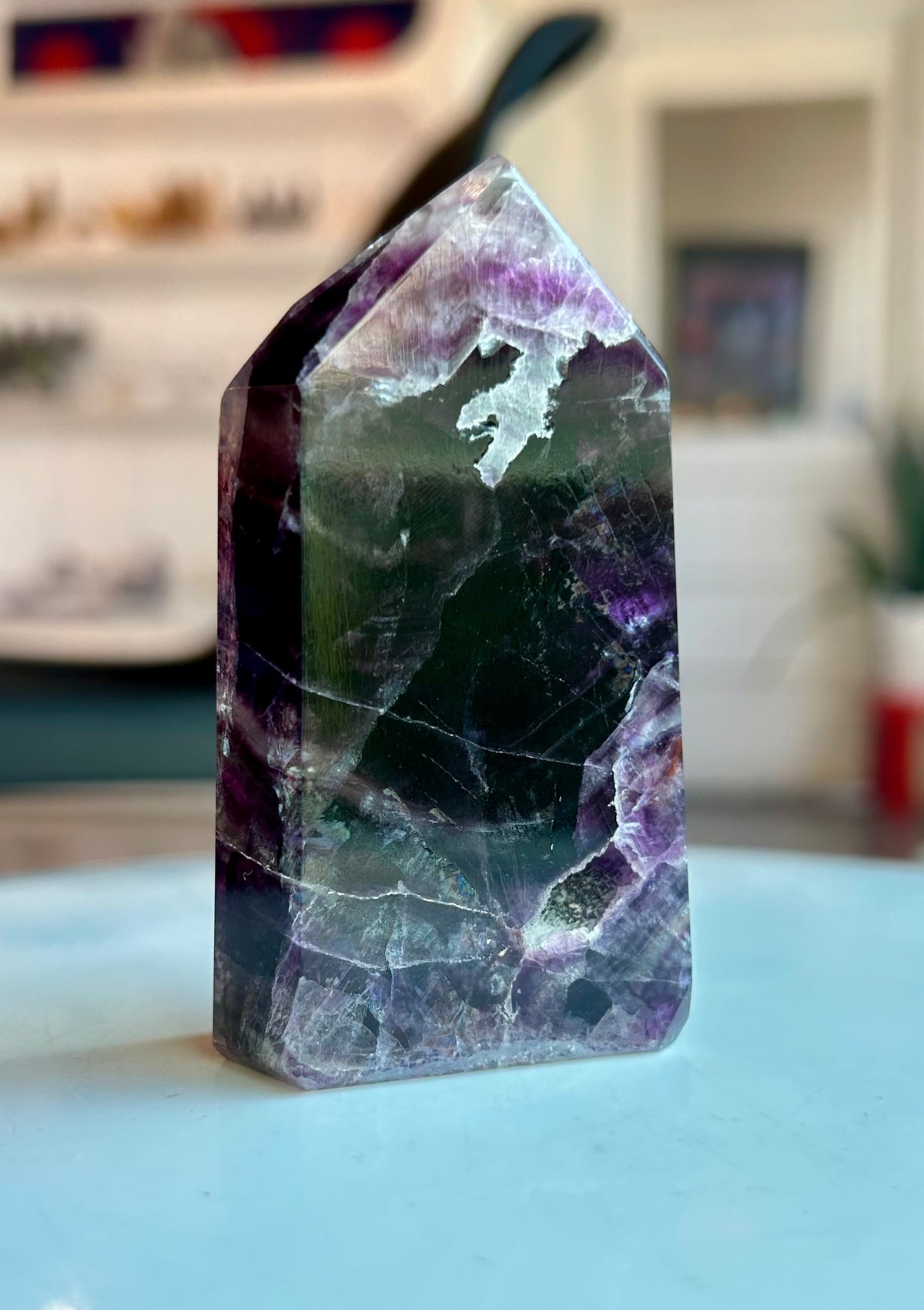 Rainbow Fluorite Tower- RF13