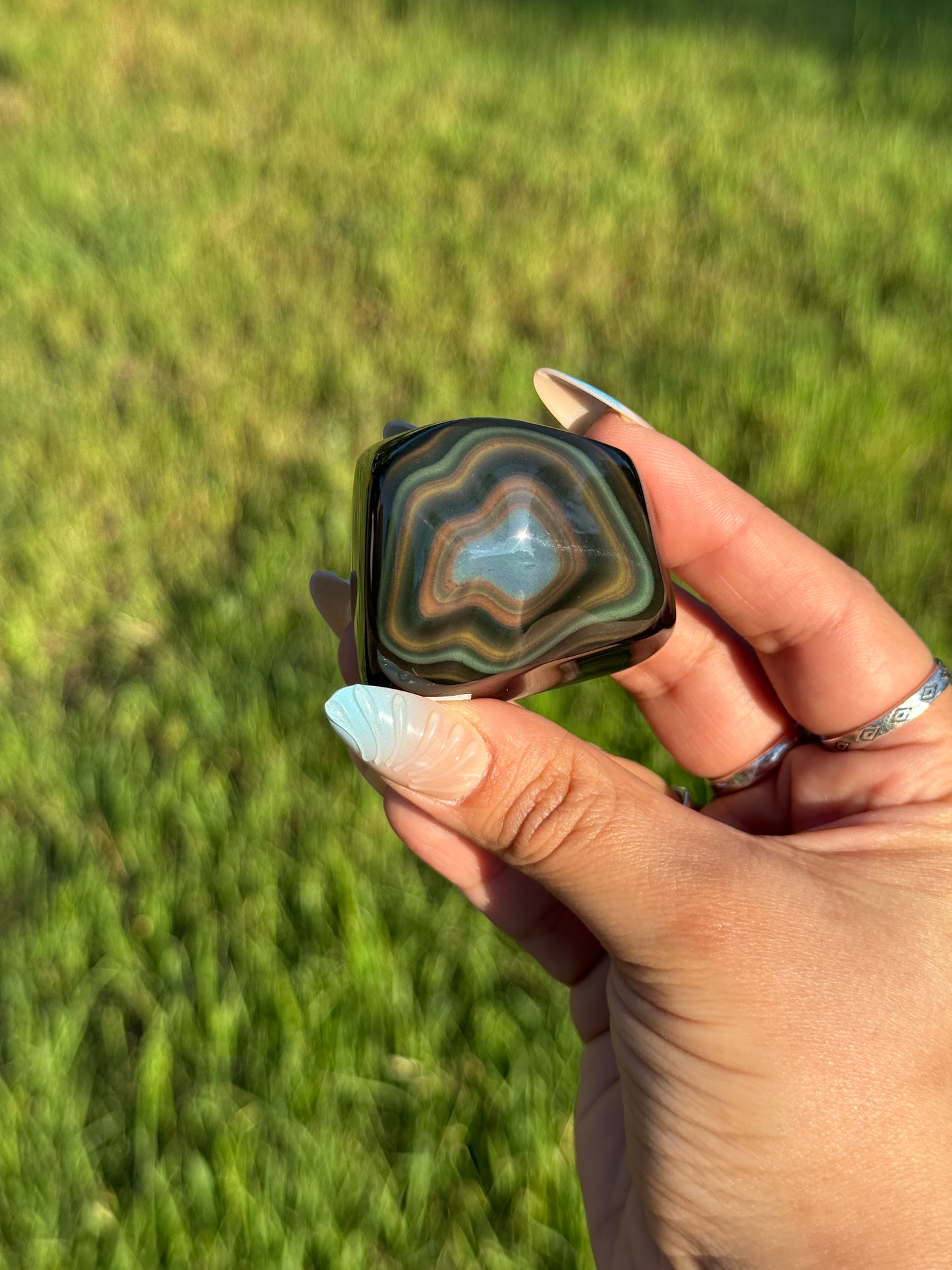 High Quality Rainbow Obsidian Polished Freeform | 📍Mexico RO-6