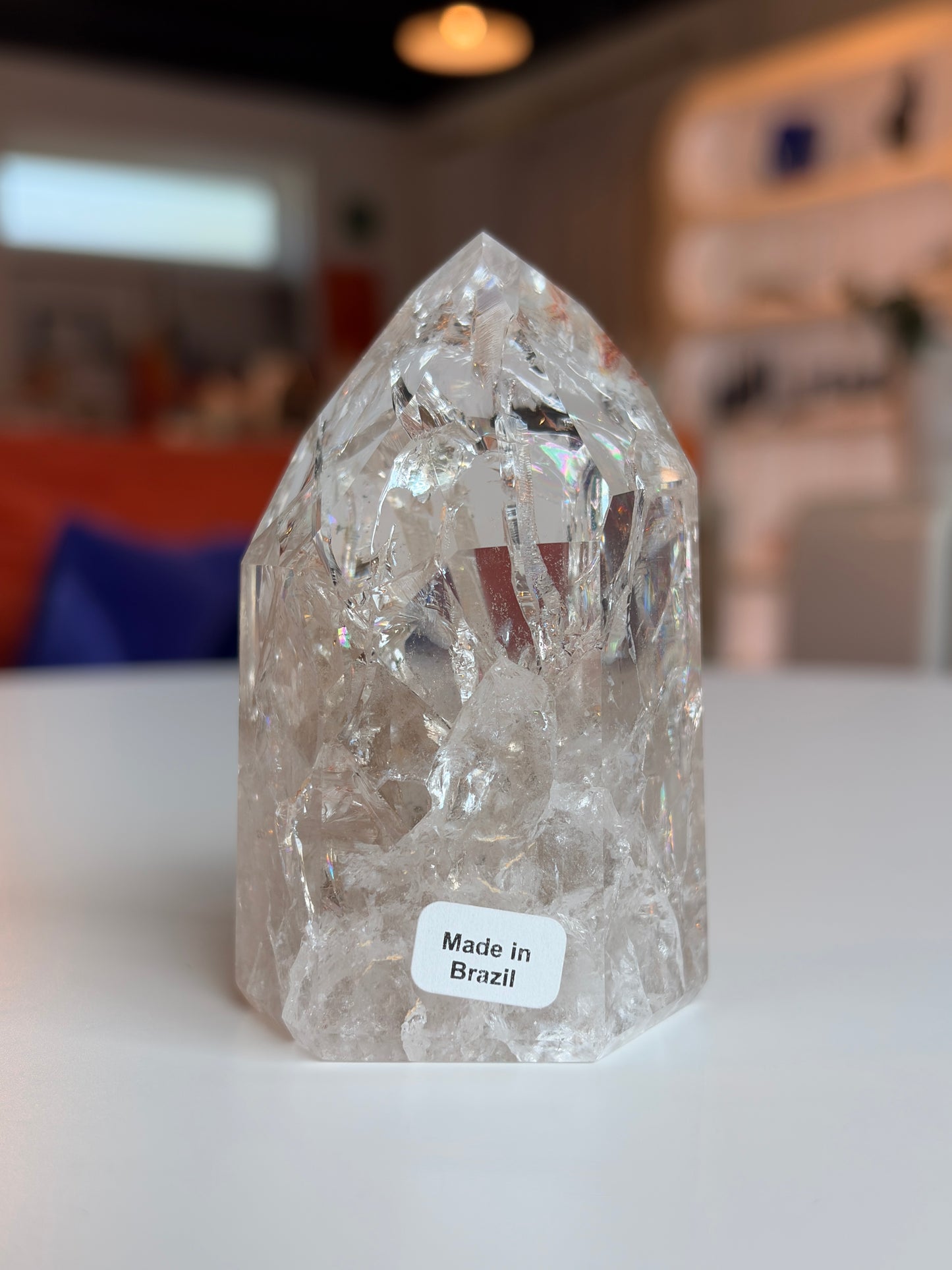 Brazilian Crackle Quartz Tower CQ03