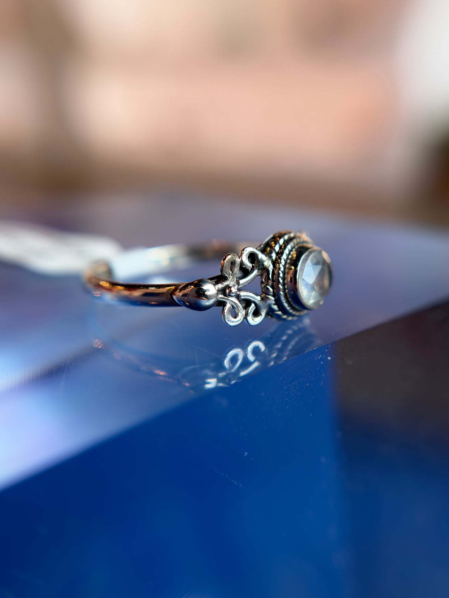 Labradorite Ring Size 9 Sterling Silver