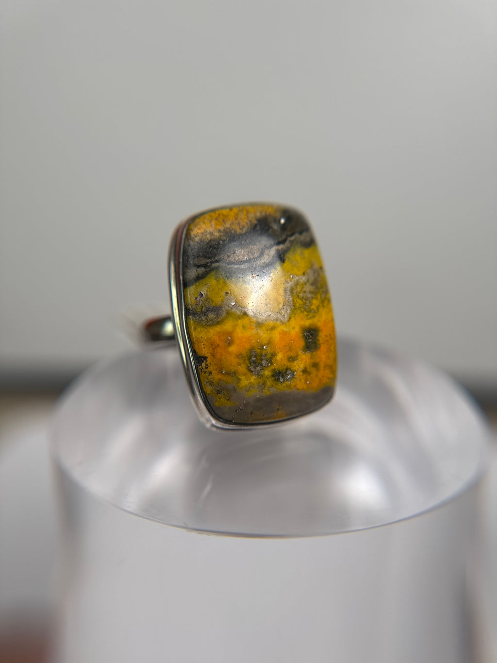 Bumblebee Jasper Ring Size 11