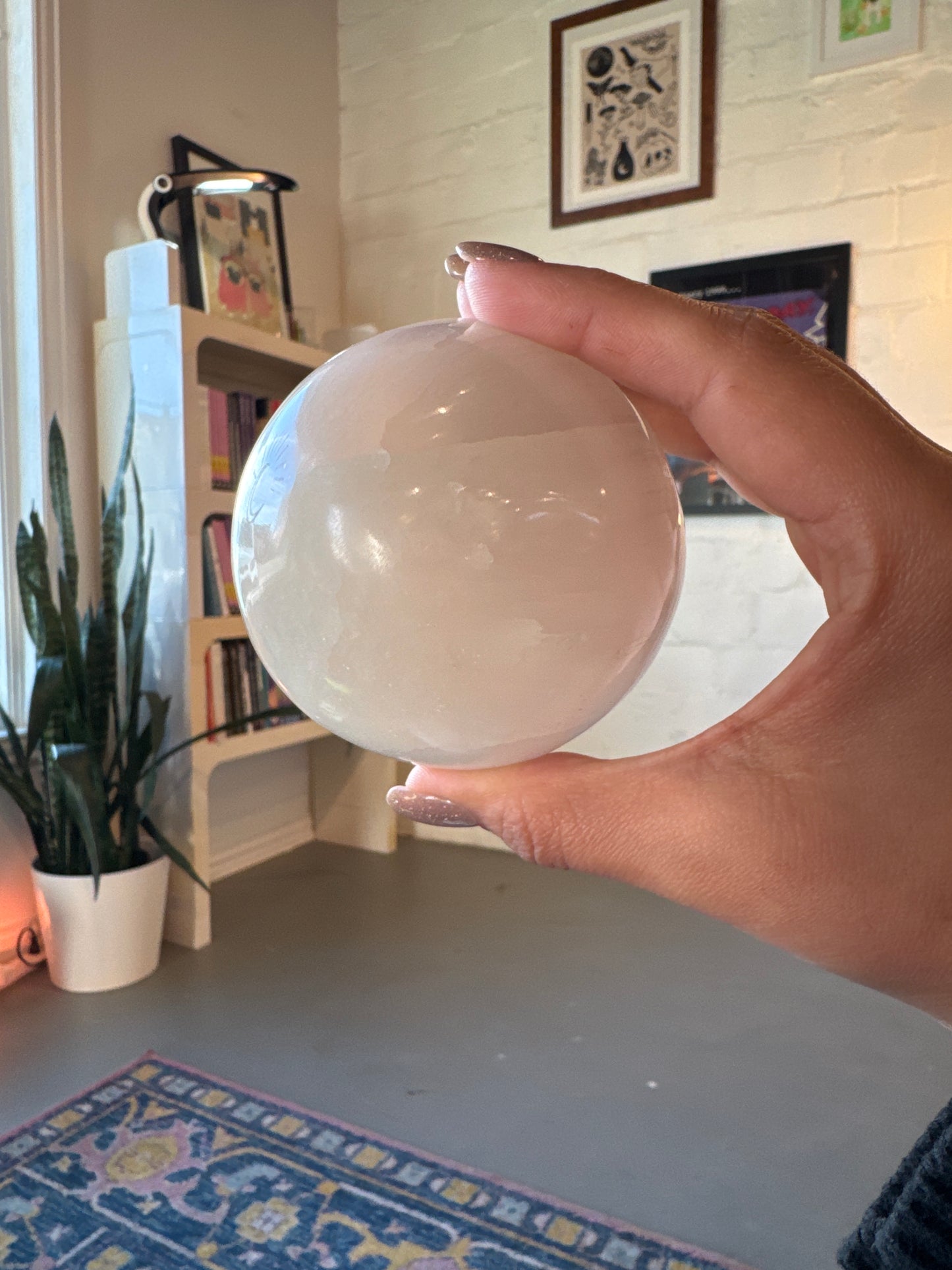 Medium Selenite Sphere