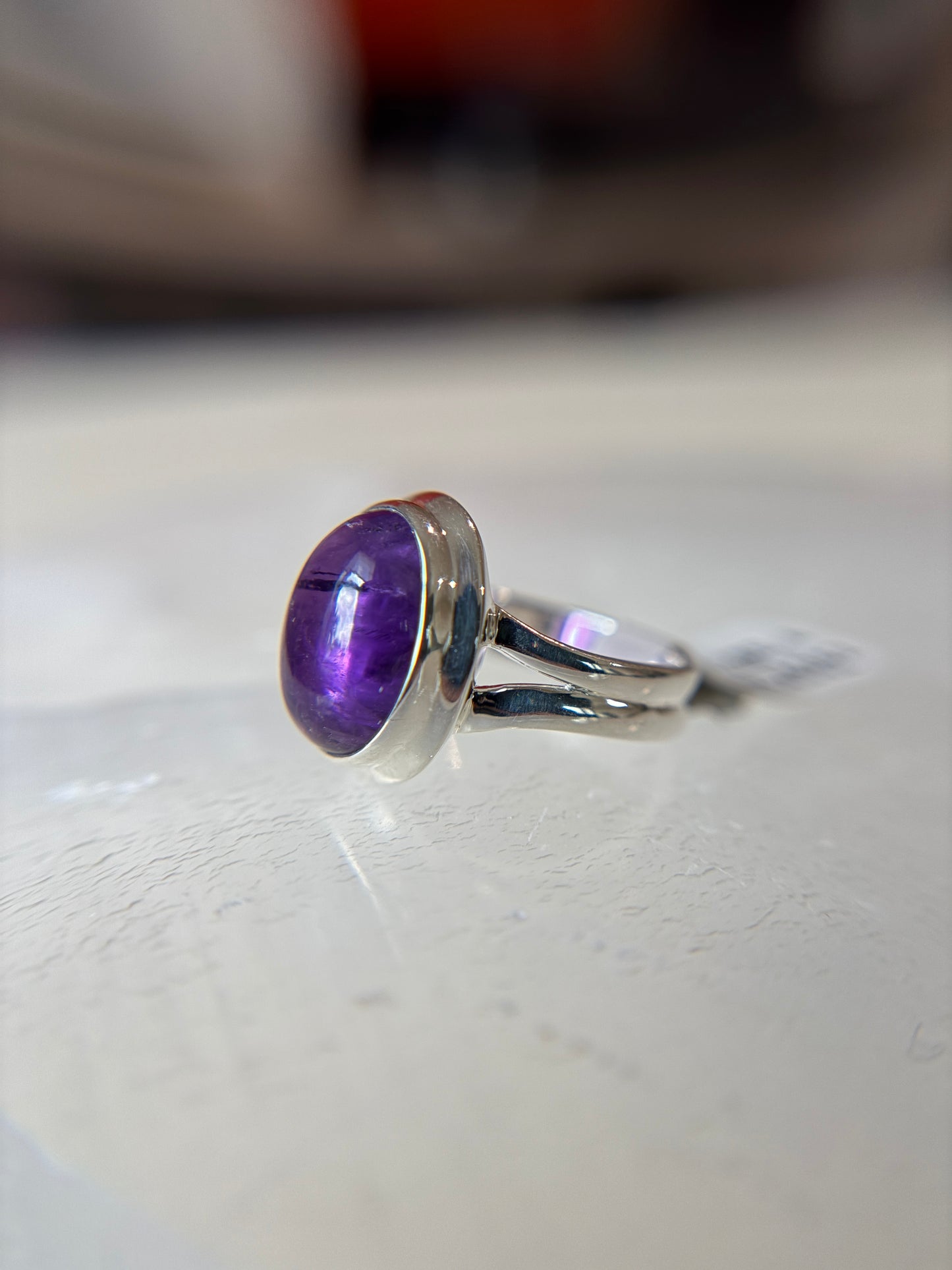 Amethyst Ring Size 6 Sterling Silver