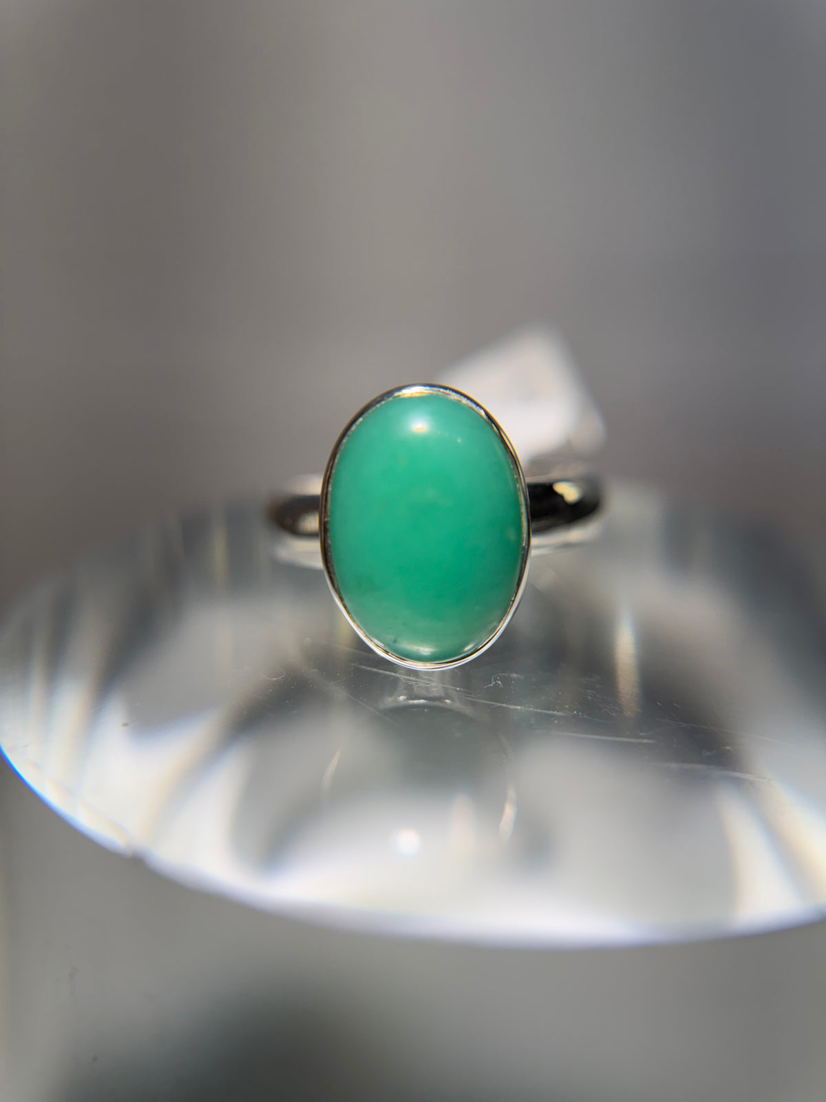 Chrysoprase Ring Size 6