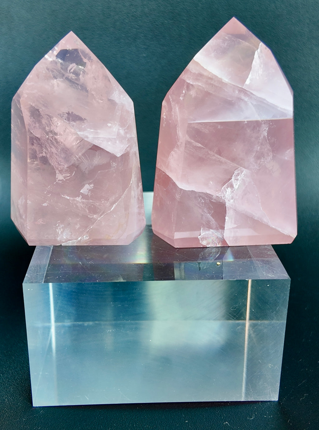 Mini Rose Quartz Tower- MRT5