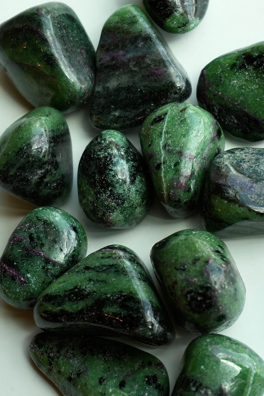 Ruby Zoisite Tumbled