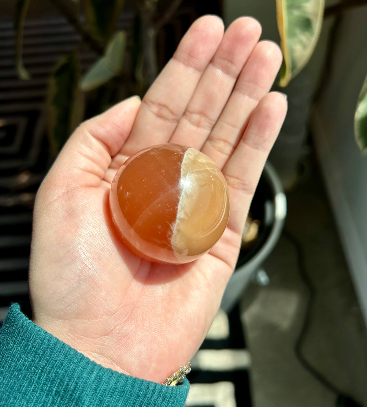 Honey Calcite Spheres