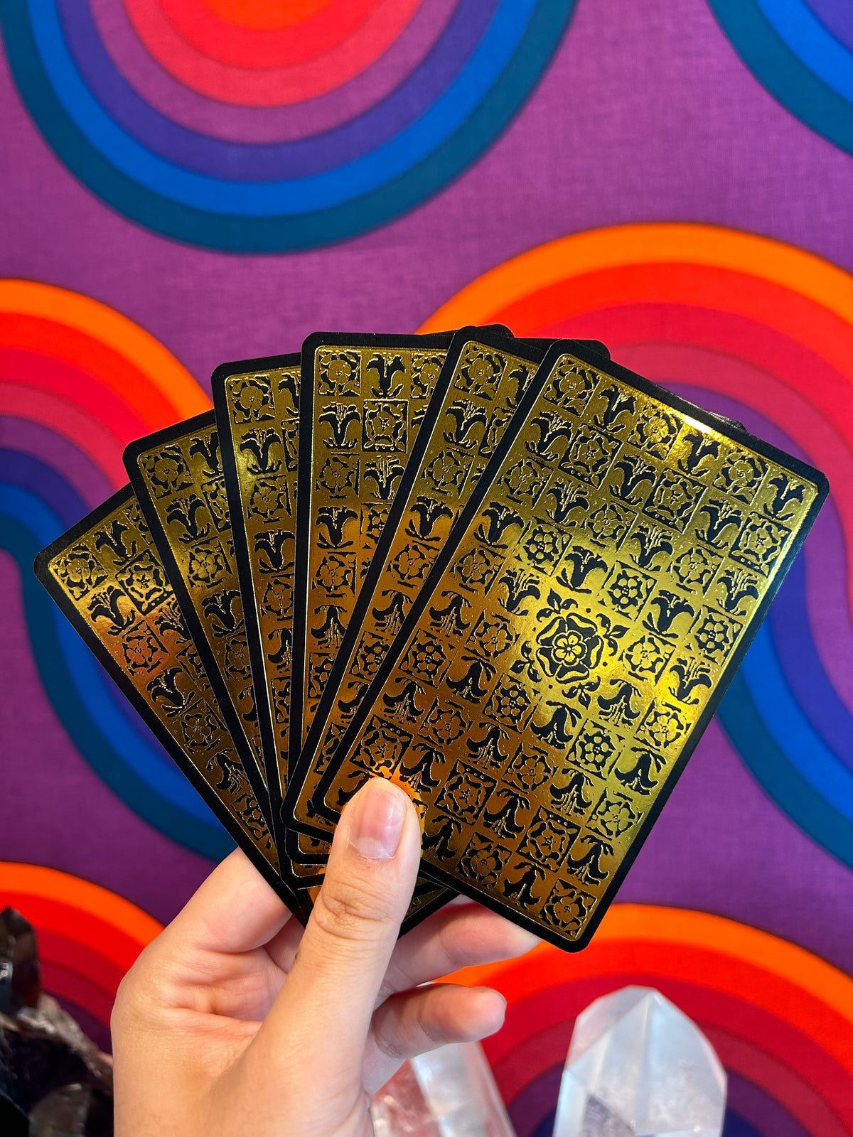 Black Gold Tarot Deck and Guide | Classic Tarot Design and Gold Foil