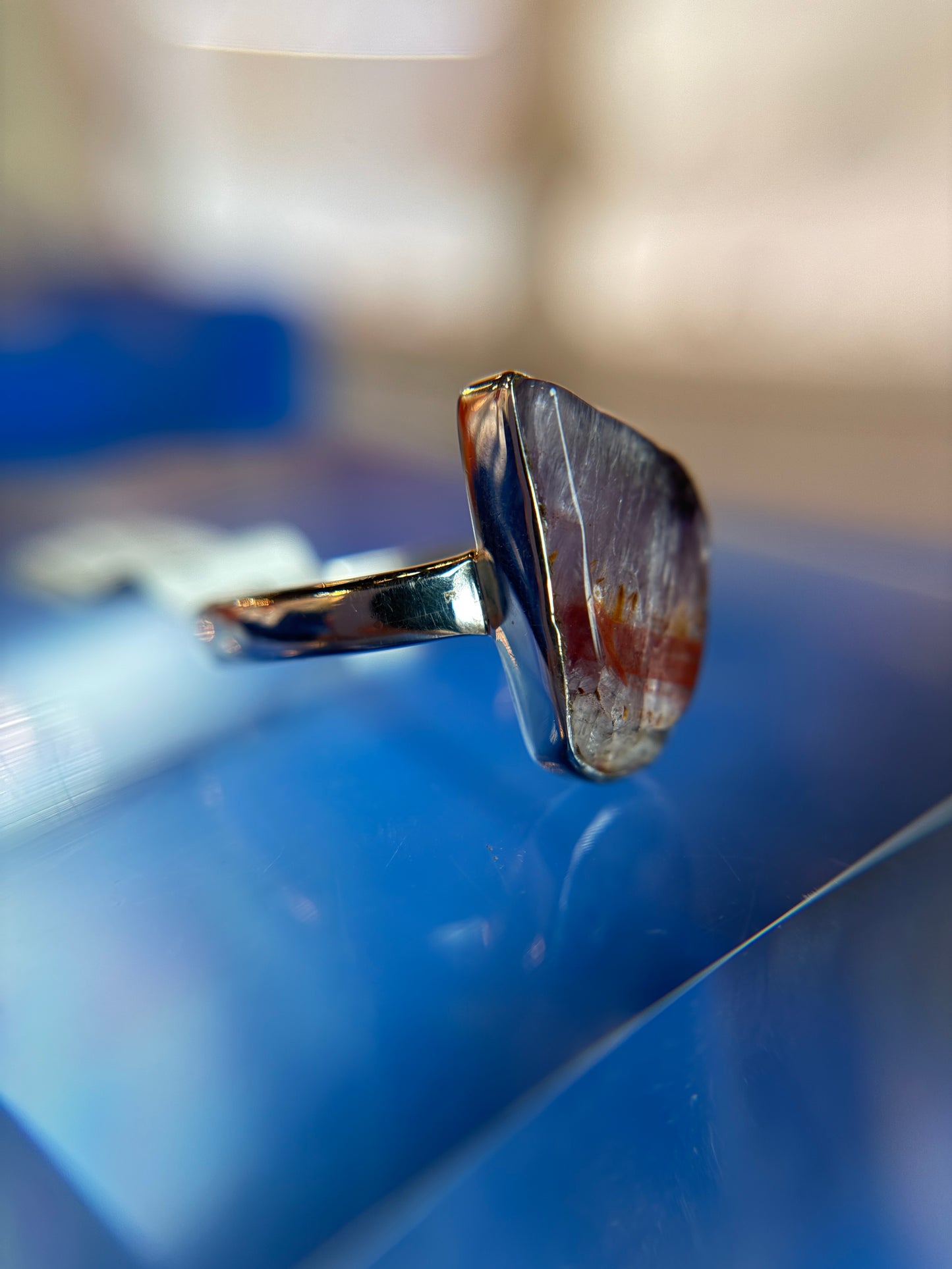 Super 7 Ring Size 11 Sterling Silver
