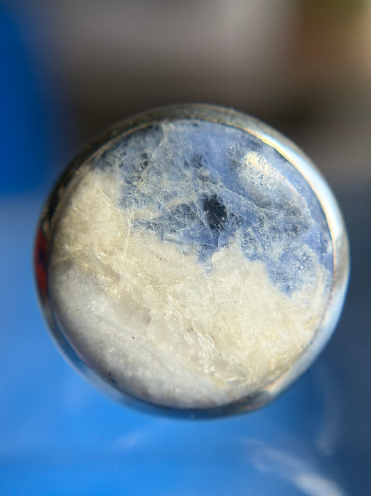 Sodalite Ring Size 7 Sterling Silver