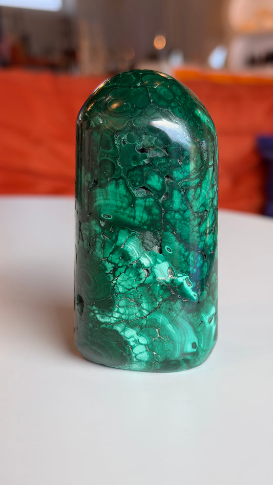 High Grade Polished Malachite Freeform